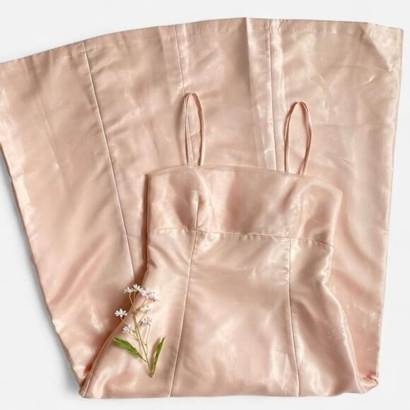 Vintage pale pink formal dress - Picture 1 of 8